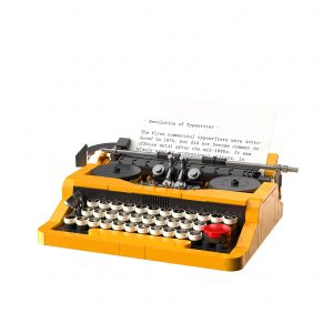 Retro 1980 Mechanical Typewriter Building Block Set