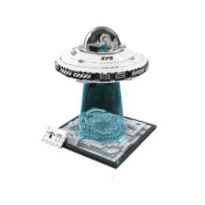Alien UFO Spacecraft Building Block Set with LED Lights