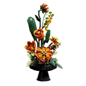 Morandi Flower Bouquet Building Set with Vase