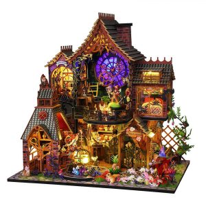 Magic Forest Spirit 3D DIY Miniature House Kit with Lights