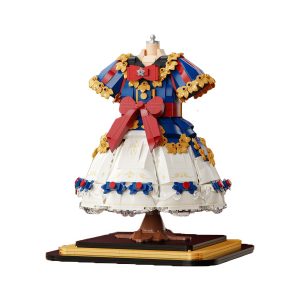 Elegant Lolita Princess Academy Dress Building Block Set Decor