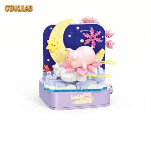 Pig Sakura Moon Dream Building Block Toy Set