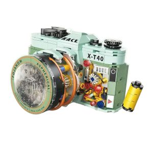 Retro Mechanical Camera Building Block Set Desk Decor