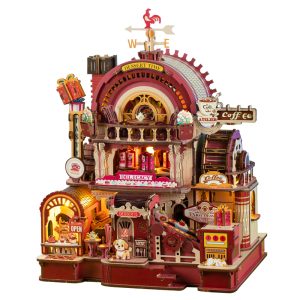 DIY Miniature Wooden Dollhouse Kit - Dessert Time Mechanical Bakery