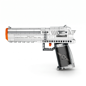 OTAKULAB Shootable Desert Pistol Building Block Toy Set