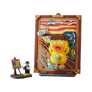 Cute Screaming Duck 3D Art Building Blocks Desk Decor