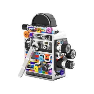 Vintage Mechanical Movie Camera Building Blocks Set