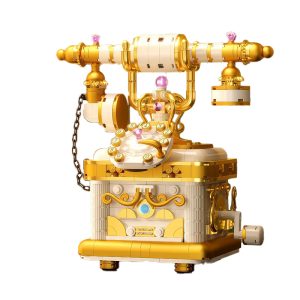 Retro Rotary Phone Building Blocks and Hidden Scene