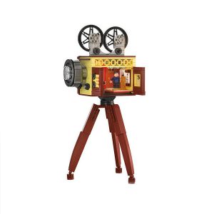 Vintage Cinema Camera Building Block Set and Hidden Scene