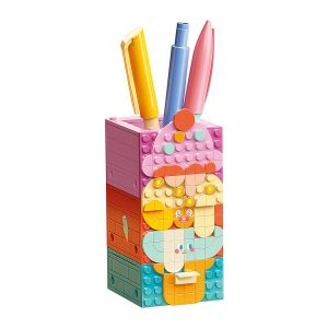 Cute DIY Food Theme Building Blocks Pen Holder Organizer