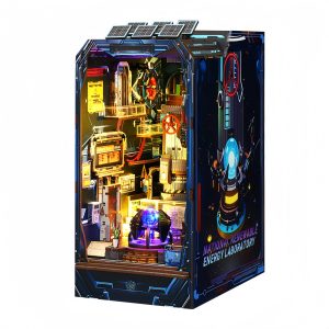 DIY Energy Lab 3D Wooden Book Nook with LED Light